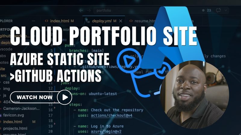 Cloud Portfolio Site walkthrough